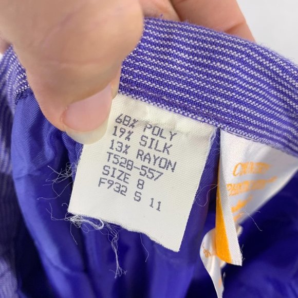 Vintage 90s Pendleton Country Sophisticated Micro Stripe Skirt Medium - Picture 8 of 15